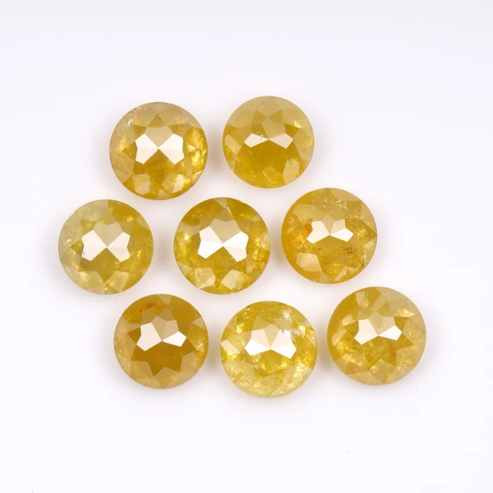 Loose Round Rose Cut Natural Earth Mined Diamond - Minimal Carbon
