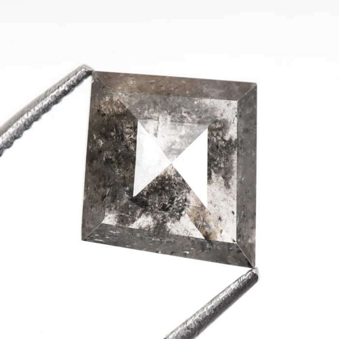 Loose Salt and Pepper Kite Cut Earth Mined Diamond