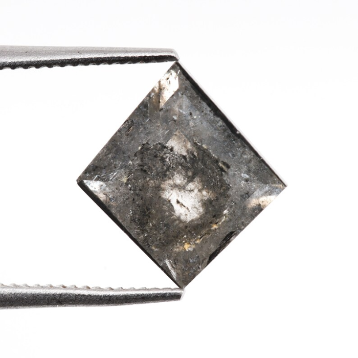 Loose Salt and Pepper Kite Cut Earth Mined Diamond