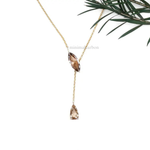 Marquise And Pear Lab Grown Diamond Drop Pendant Necklace