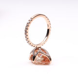 Pink Morganite Ring - Minimal Carbon