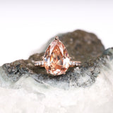 Pink Morganite Ring - Minimal Carbon