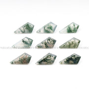 Natural Moss Agate | Loose Moss Agate | Kite Moss Agate - Minimal Carbon