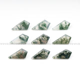 Natural Moss Agate | Loose Moss Agate | Kite Moss Agate - Minimal Carbon