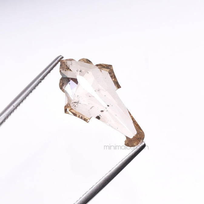 4.03 CT, 17.0 X 10.0 MM | Natural Diamond | Unique Cut Diamond - Minimal Carbon