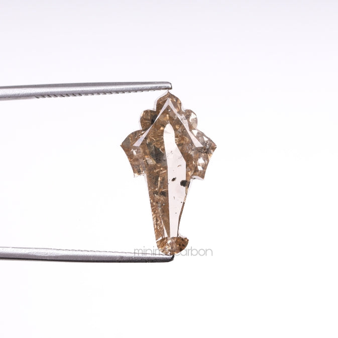 4.03 CT, 17.0 X 10.0 MM | Natural Diamond | Unique Cut Diamond - Minimal Carbon