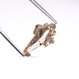 4.03 CT, 17.0 X 10.0 MM | Natural Diamond | Unique Cut Diamond - Minimal Carbon
