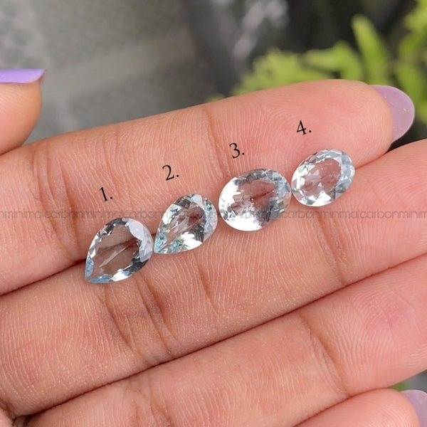 Natural Aquamarine | Sky Blue Aquamarine