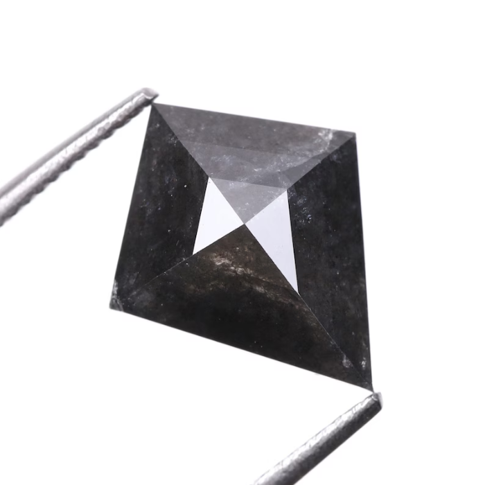 Natural Black Full Cut Kite Cut Diamond