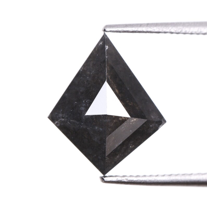 Natural Black Full Cut Kite Cut Diamond