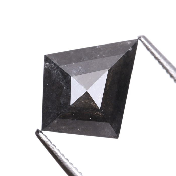 Natural Black Full Cut Kite Cut Diamond