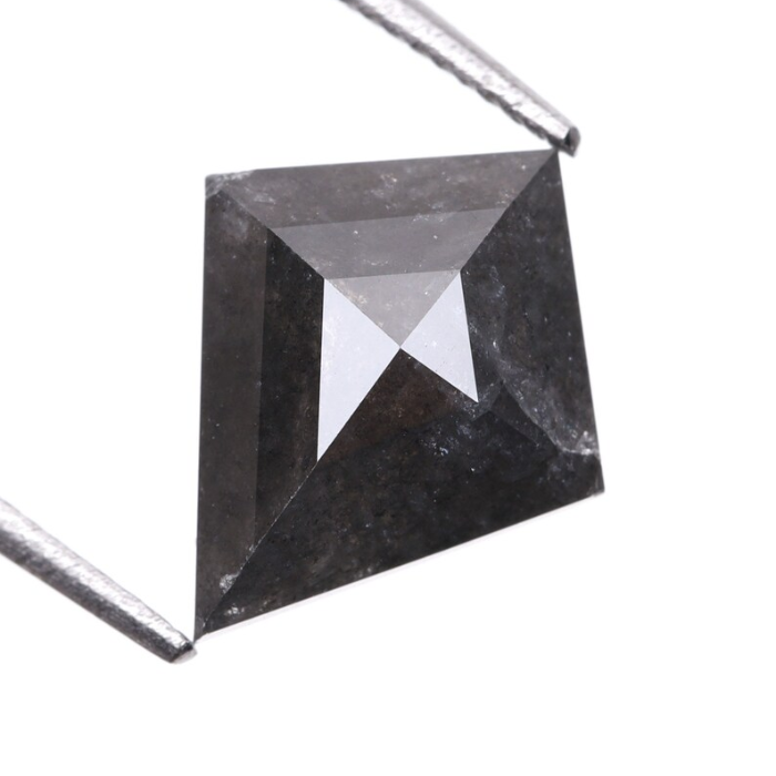 Natural Black Full Cut Kite Cut Diamond