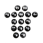 Natural Black Loose Round Rose Cut Earth Mined Diamond