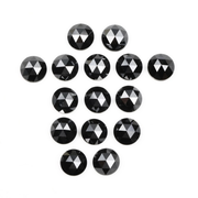 Natural Black Loose Round Rose Cut Earth Mined Diamond