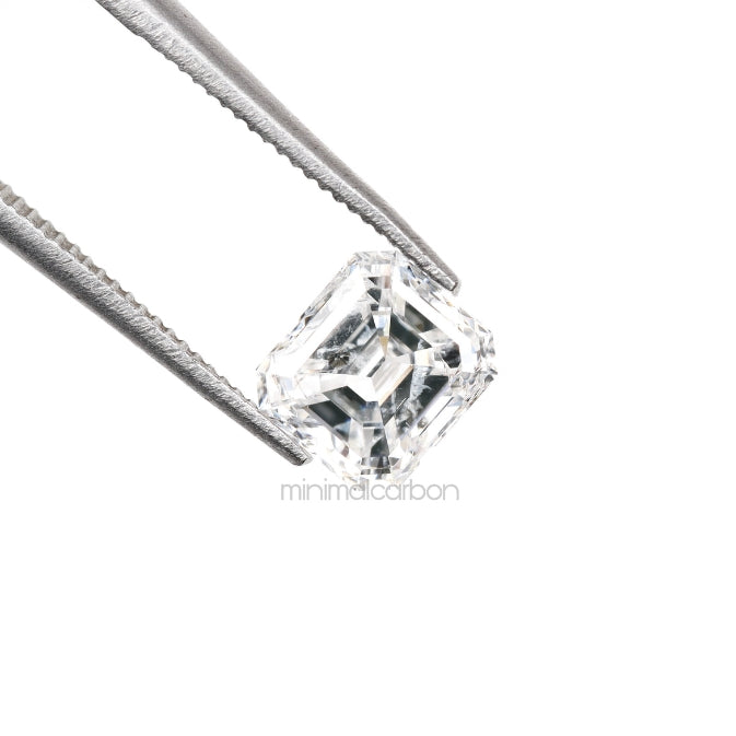 0.93 CT, 5.9 X 5.2 MM | Natural Diamond | Emerald Cut Diamond - Minimal Carbon