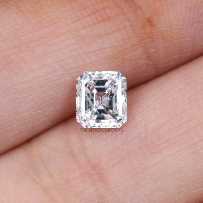 0.93 CT, 5.9 X 5.2 MM | Natural Diamond | Emerald Cut Diamond - Minimal Carbon
