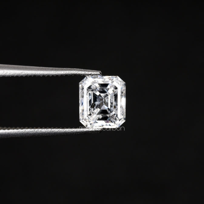 0.93 CT, 5.9 X 5.2 MM | Natural Diamond | Emerald Cut Diamond - Minimal Carbon