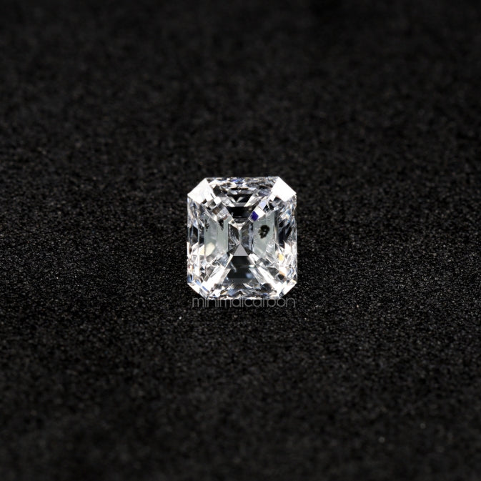 0.93 CT, 5.9 X 5.2 MM | Natural Diamond | Emerald Cut Diamond - Minimal Carbon