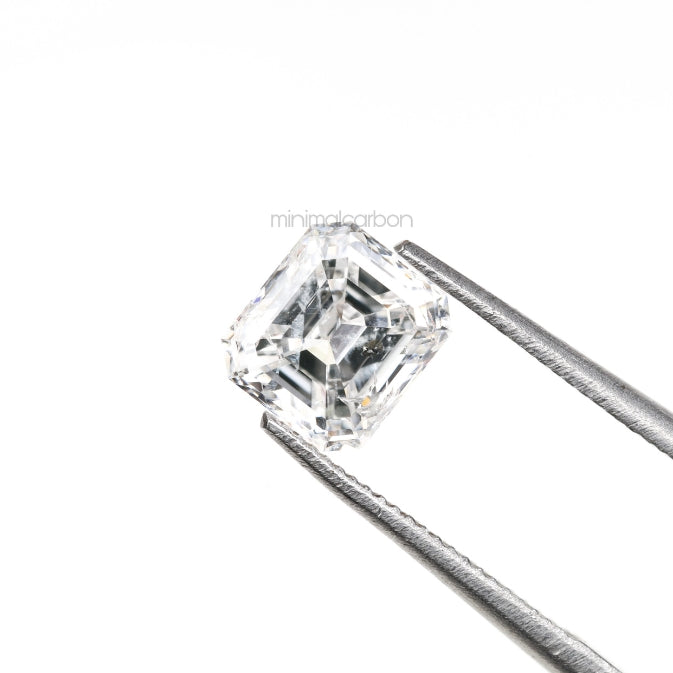 0.93 CT, 5.9 X 5.2 MM | Natural Diamond | Emerald Cut Diamond - Minimal Carbon
