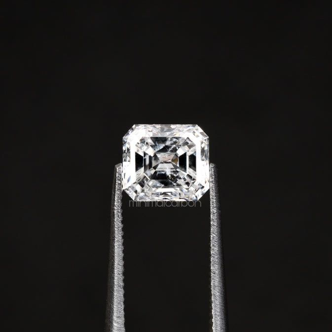 0.93 CT, 5.9 X 5.2 MM | Natural Diamond | Emerald Cut Diamond - Minimal Carbon