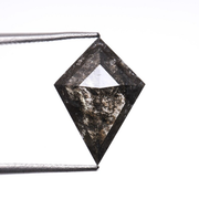 Natural Full Cut Salt and Pepper Kite Cut Diamond
