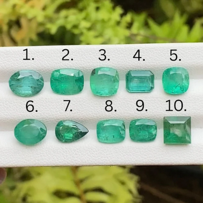 Natural Green Emerald Gemstones