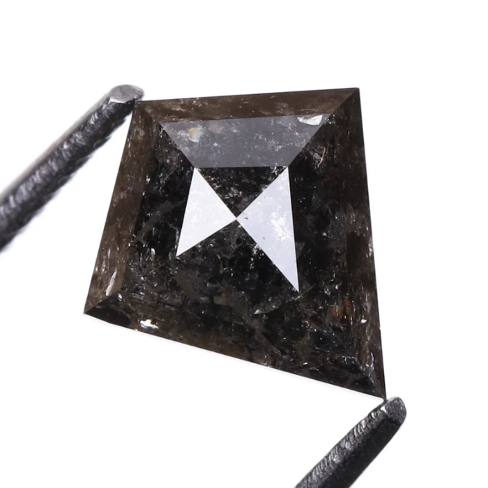 Natural Kite Cut Loose Salt and Pepper Diamond