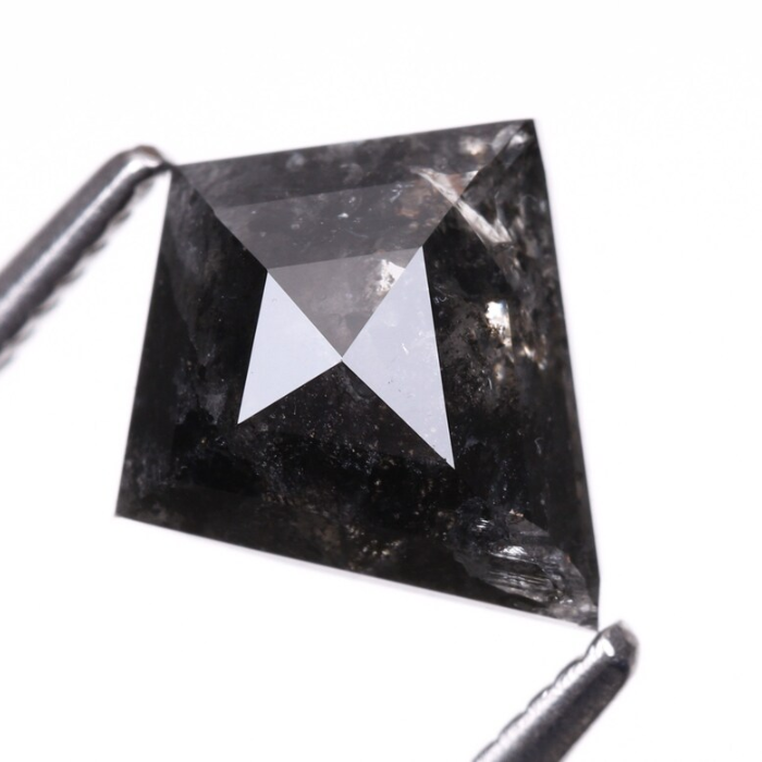 Natural Kite Cut Loose Salt and Pepper Earth Mined Diamond