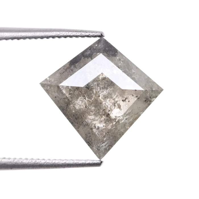 Natural Kite Cut Salt and Pepper Earth Mined Diamond
