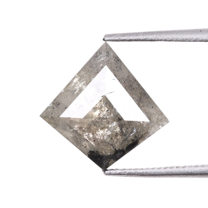 Natural Kite Cut Salt and Pepper Earth Mined Diamond