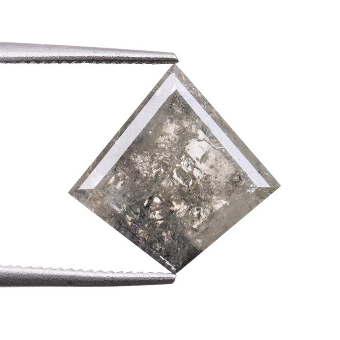 Natural Kite Cut Salt and Pepper Earth Mined Diamond