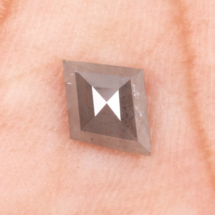 Natural Kite Cut Salt and Pepper Earth Mined Diamond