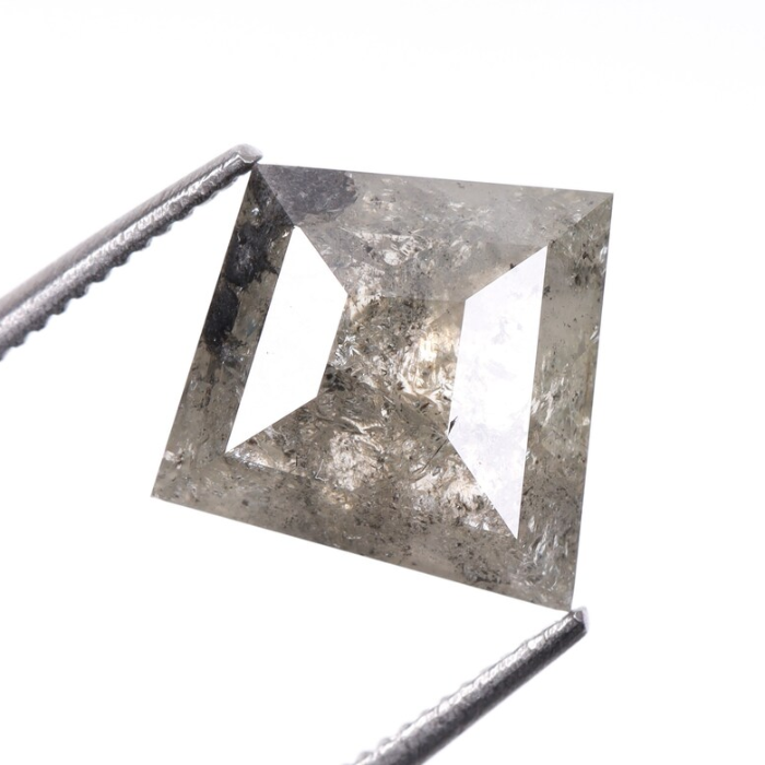 Natural Kite Cut Salt and Pepper Earth Mined Diamond