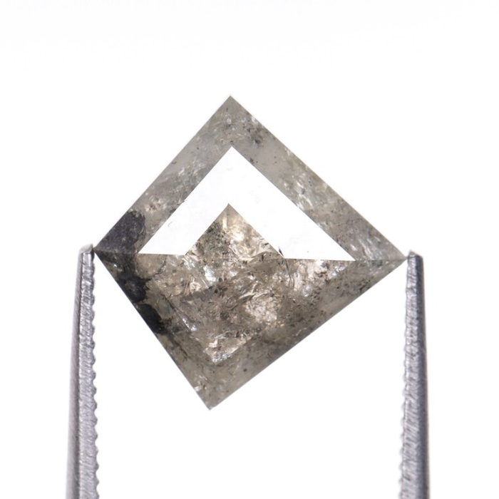 Natural Kite Cut Salt and Pepper Earth Mined Diamond