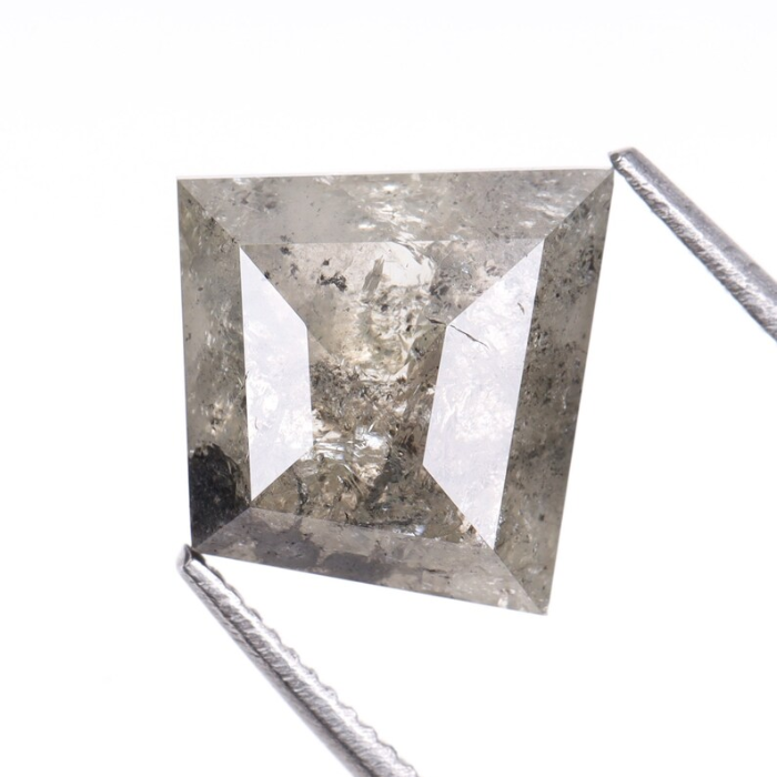Natural Kite Cut Salt and Pepper Earth Mined Diamond