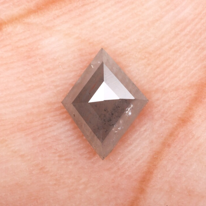 Natural Kite Cut Salt and Pepper Earth Mined Diamond