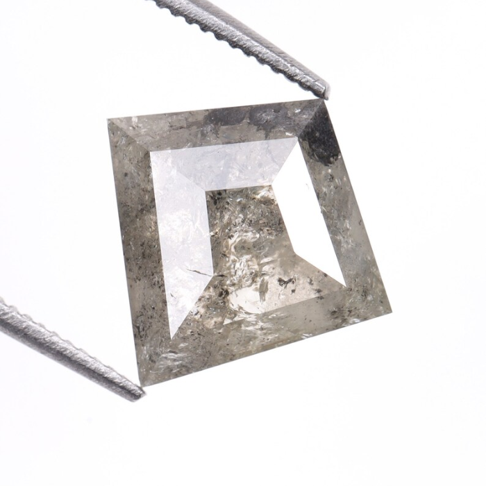 Natural Kite Cut Salt and Pepper Earth Mined Diamond