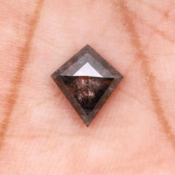 Natural Kite Cut Salt and Pepper Full Cut Diamond