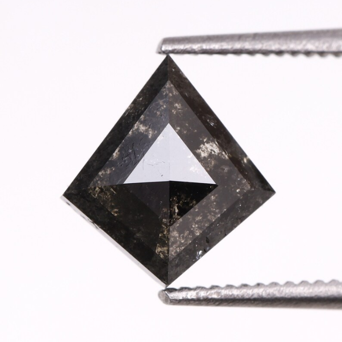 Natural Kite Cut Salt and Pepper Loose Diamond