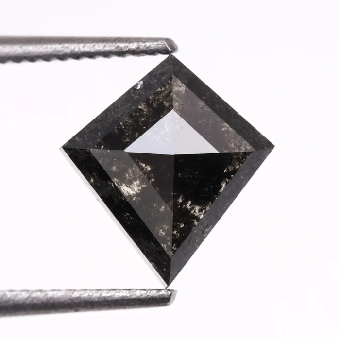 Natural Kite Cut Salt and Pepper Loose Diamond