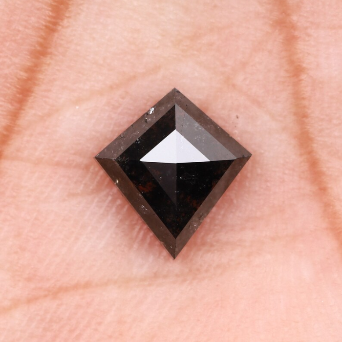 Natural Kite Cut Salt and Pepper Loose Diamond