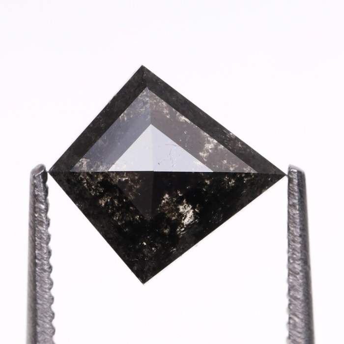Natural Kite Cut Salt and Pepper Loose Diamond