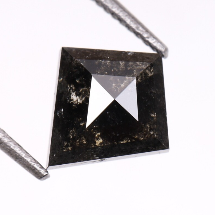 Natural Kite Cut Salt and Pepper Loose Diamond