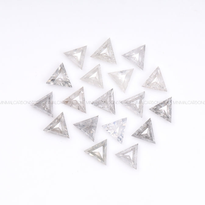 1 CT, 3.0 MM | Light Salt And Pepper Triangle Cut Diamond