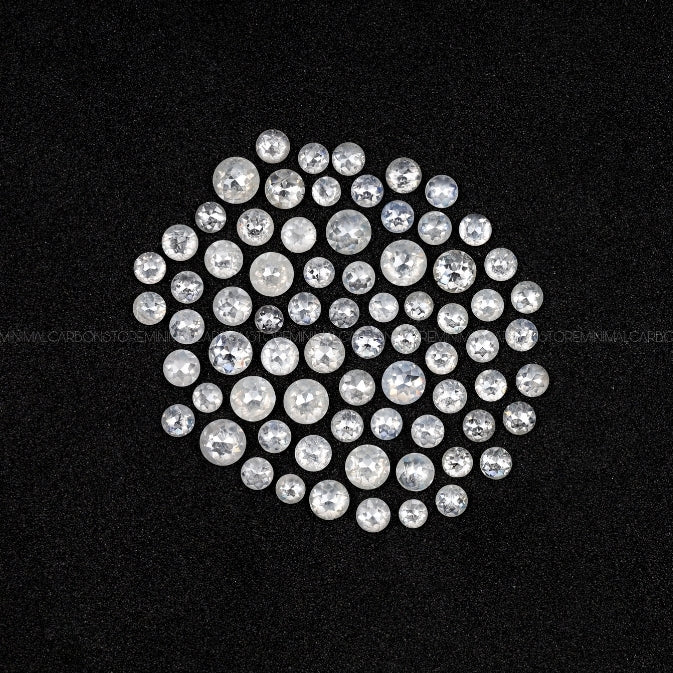 Round Cut Natural Icy White Diamonds