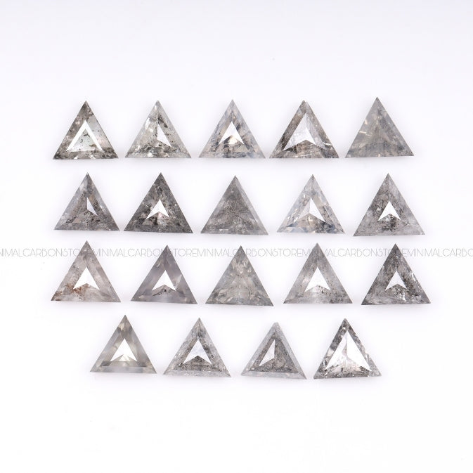 1 CT, 3.0 MM | Grey Salt And Pepper Triangle Cut Diamond