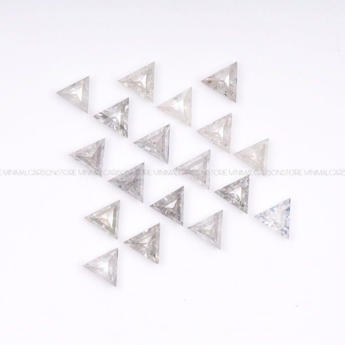 1 CT, 3.0 MM | Light Salt And Pepper Triangle Cut Diamond