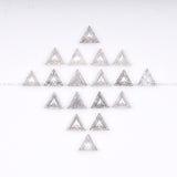 1 CT, 3.0 MM | Light Salt And Pepper Triangle Cut Diamond
