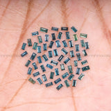 1 CT Enhanced Blue Baguette Cut Diamond