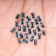 1 CT Enhanced Blue Baguette Cut Diamond